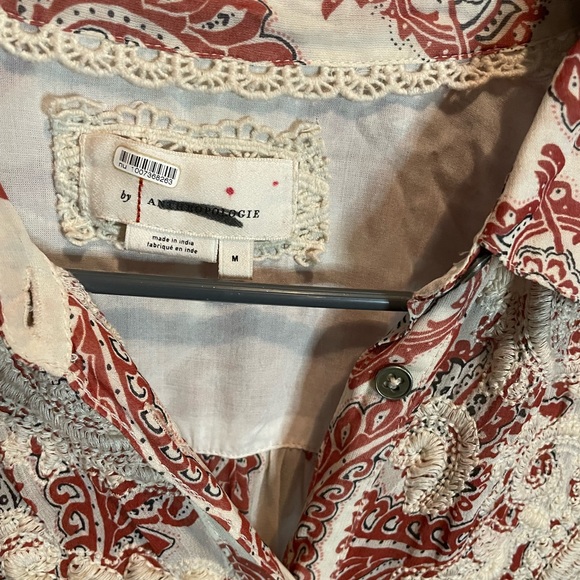 RARE!!Anthropologie Allaire Paisley Maxi Shirt Dress. NWOT - Picture 11 of 11